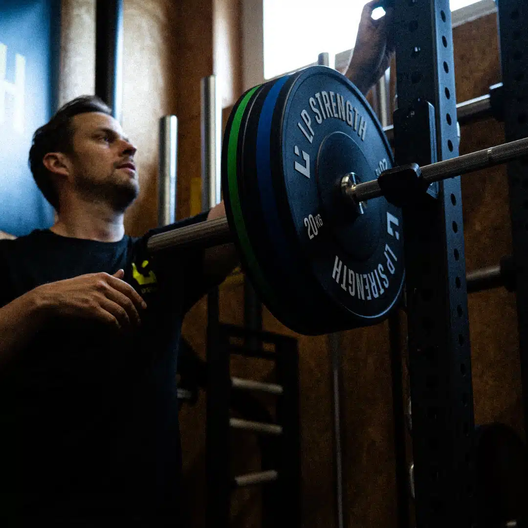LP Strength_Barre + plates on rack